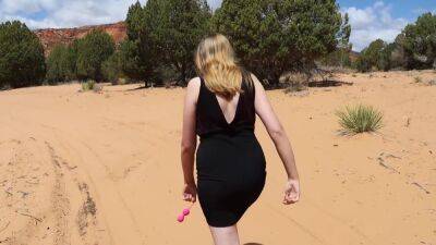 Taking A Walk In The Sand Masturbating And Cumming Showing My Boobs And Tits Off - hclips.com