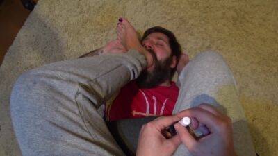 Human Foot Mat. She Uses Me As A Mat For Her Cold Feet - upornia.com - Russia