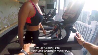Fit Hot Blonde Met Stranger In Gym Takes Shower In His Apar - hclips.com