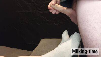Oh No Not On My Bed Socks! 2x Cum On Feet Mini-compilation (milking-time) - hclips.com
