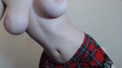 Chubby Brunette Big Boobs Dildo Masturbation - upornia.com