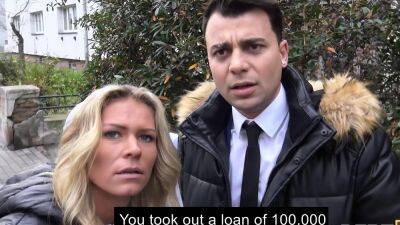 DEBT4k. Collector dominated by blond debtor during sex - drtuber.com - Russia