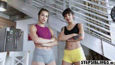 Stepsister teen jumped on horny stepbrothers fat cock - veryfreeporn.com