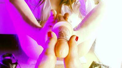 Oiled Feet Stroke Your Cock - March Foxie - hclips.com