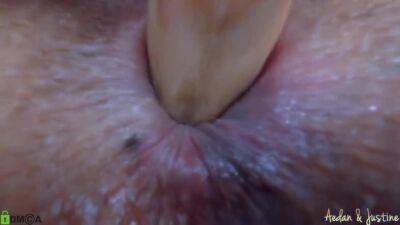 Busty Justine Punishes Her Butthole With Close Up - upornia.com
