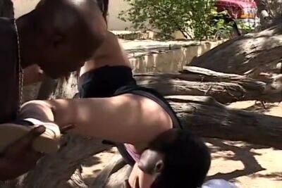 White Whore In Gets Her Pussy Banged From Behind While Sucking Black Cock - upornia.com - Usa
