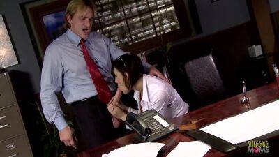 Dylan Ryder - Dylan Ryder - Brunette Milf Gets Her Pussy Banged In The Office - upornia.com