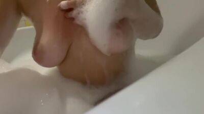 Girl In The Bathroom Masturbation Finger In The Ass Wet Pussy In The Foam - hclips.com