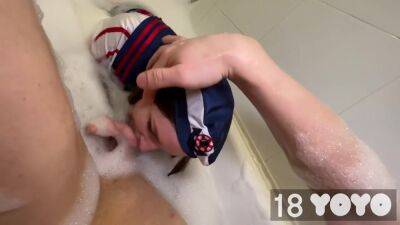 Bizarre Sex With A Sexy Sailor In A Bubble Bath - hclips.com
