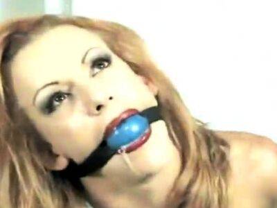 Tied in his dungeon. Then hung upside down... - drtuber.com