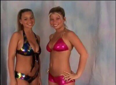 Christina Model - Christina and Halee model dancing - Big lesbian tits in bikini - sunporno.com