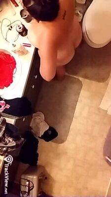 Spy Cam - Shower cam on my girlfriend in the bathroom - voyeurhit.com