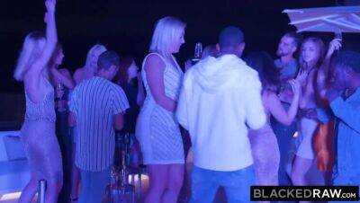 BLACKEDRAW Two Euro hotties compete for BBC at a party - xxxfiles.com