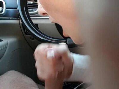 Sucking Cock - office co-worker sucking cock and swallowing in the car - sunporno.com