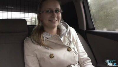 Busty Blonde - Hardcore action with hot busty blonde in car - porntry.com - Czech Republic
