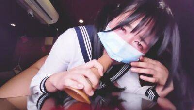Japanese Schoolgirl Masturbates With Dildo - veryfreeporn.com - Japan