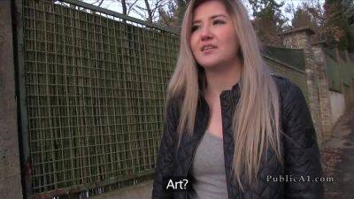 Euro Blonde Gets Pussy Fucked In Public - hclips.com