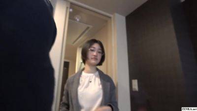 Poindexter pale Japanese wife fulfills husband hotwife fantasy - txxx.com - Japan