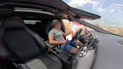 An Unknown Girl Caught Me Jerking Off In The Car And Helps Me Finish Cumming - hclips.com