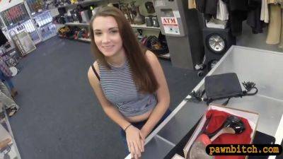 Beautiful Brunette Babe Gets Railed By Nasty Pawn Dude - hclips.com