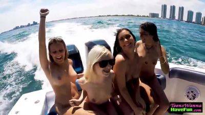 Teens Facialized On Yacht - hclips.com