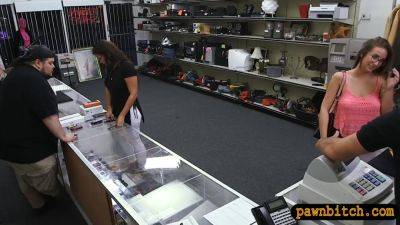 Hot Babe Sells Her Stuff And Gets Rammed By Pawn Keeper - hclips.com