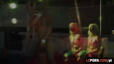 Magnificent Blonde Having Fun With Cock On The Stage - videomanysex.com