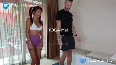 Thai tattooed babe squirts & gets her ass drilled in exclusive yoga class - sexu.com - Thailand