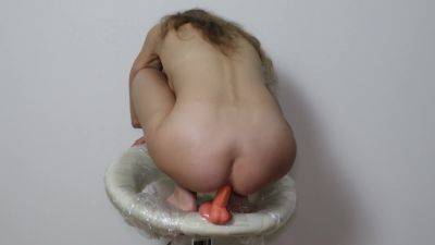 Dildo In Ass On A Bar Stool - hclips.com