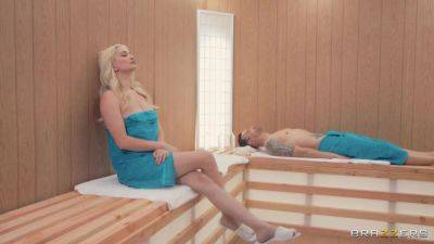Skye Blue - Alex - Sauna Slut Gets A Threesome Video With Alex Legend, Skye Blue, Sophia Burns - Brazzers - hotmovs.com
