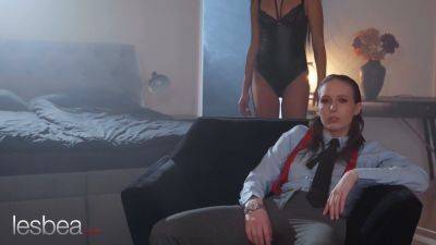 Mia Trejsi - Gina Snow dominates Mia Trejsi with her massive natural tits & strapon in hot lesbian sex - sexu.com - Sweden - Ukraine
