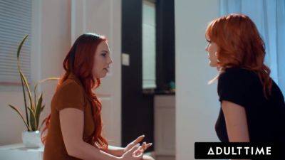 ADULT TIME - Redhead Babes Aidra Fox and Kenna James Scissor Until They ORGASM! SENSUAL LESBIAN SEX! - hotmovs.com