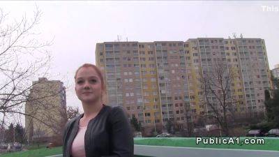 Redhead Czech Student Banged Outdoor - hclips.com - Czech Republic