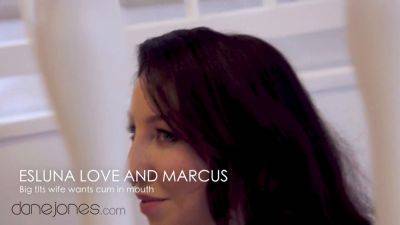 Esluna Love gives a POV blowjob and takes a cumload in her mouth from Marcus Anubis - sexu.com