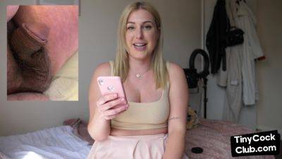SPH solo amateur British babe talks dirty about small dicks - txxx.com - Britain