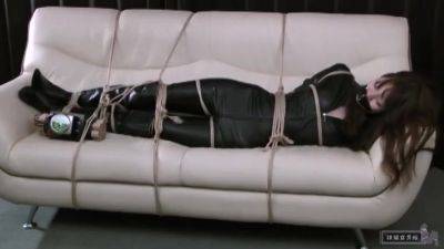 Japanese Girl Tied Up In Catsuit - upornia.com - Japan