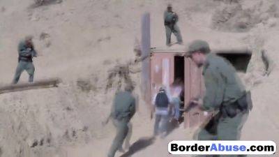 Skinny Latina Hard Gagging With Border Police Cock - videomanysex.com