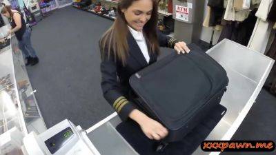 Nasty Amateur Stewardess Pawns Her Stuff And Fucked For - hclips.com