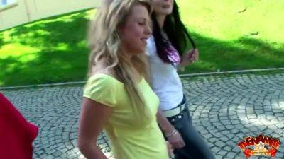 Bella Storm In Foursome Procreation On Green Carpet - hclips.com