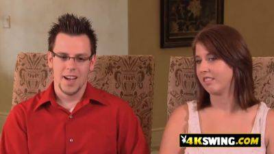 Swinger Couple Gets In Their First Group - hclips.com