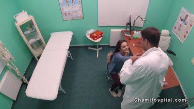 Slim Redhead Fucks Doctor In Office - videomanysex.com