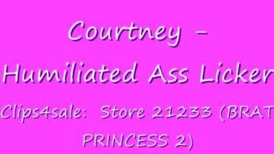 Courtney – Humiliated Ass Licker – BRATPRINCESS - drtuber.com