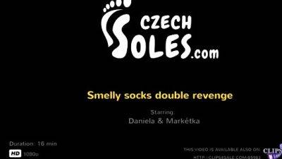 Czech Mistresses socks and feet smother - drtuber.com - Czech Republic