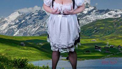 Frau Big Tits In The Alps For Oktoberfest - Mature Bbw Celebrating By Flashing Her Huge Tits And Ass - hclips.com