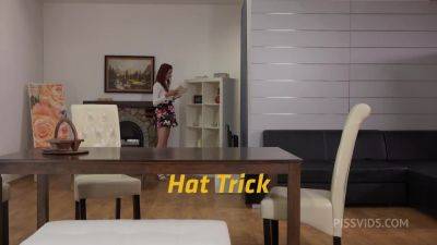 Hat Trick with Daphne, Iris Amore by VIPissy - PissVids - hotmovs.com