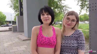 Tiny Emily - Marie Saint And Two Skinny Girls First Time Ffm 3some At Pickup In Berlin - upornia.com