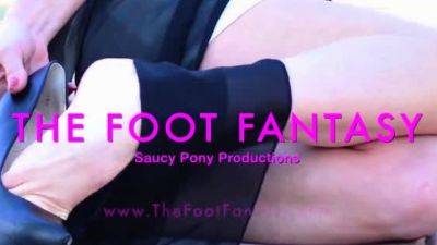 The Foot Fantasy - CUMMING IN BLACK PANTYHOSE - drtuber.com