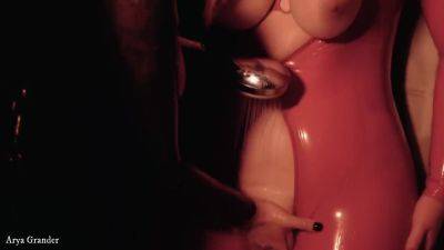 Arya Grander - Sexy Lesbian Petting In Latex Free Porn Video - hotmovs.com