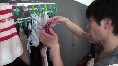 Japanese panties thief caught by freshly showered gyaru - hotmovs.com - Japan
