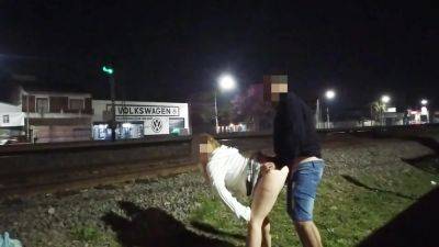 Sex In Public Voyeurs Watch While We Fuck On The Street Flashing Skirt No Panties Caught - upornia.com - Argentina
